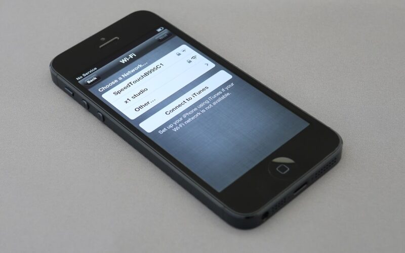 black iPhone 5