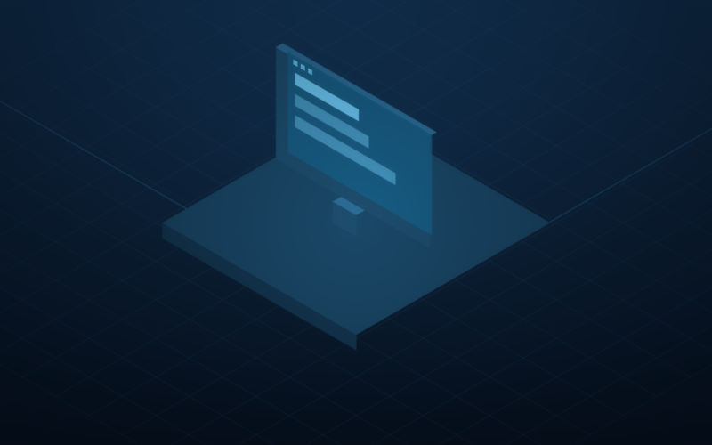 Isometrische illustratie bij het artikel: Mobile first webdesign: wat het is en waarom het jou aangaat